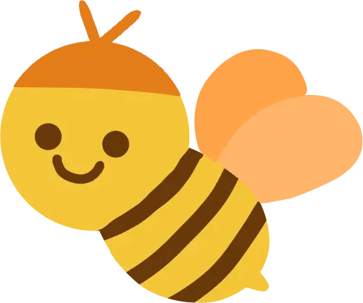 かわいい蜂のイラスト